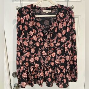 LOFT Floral Blouse
